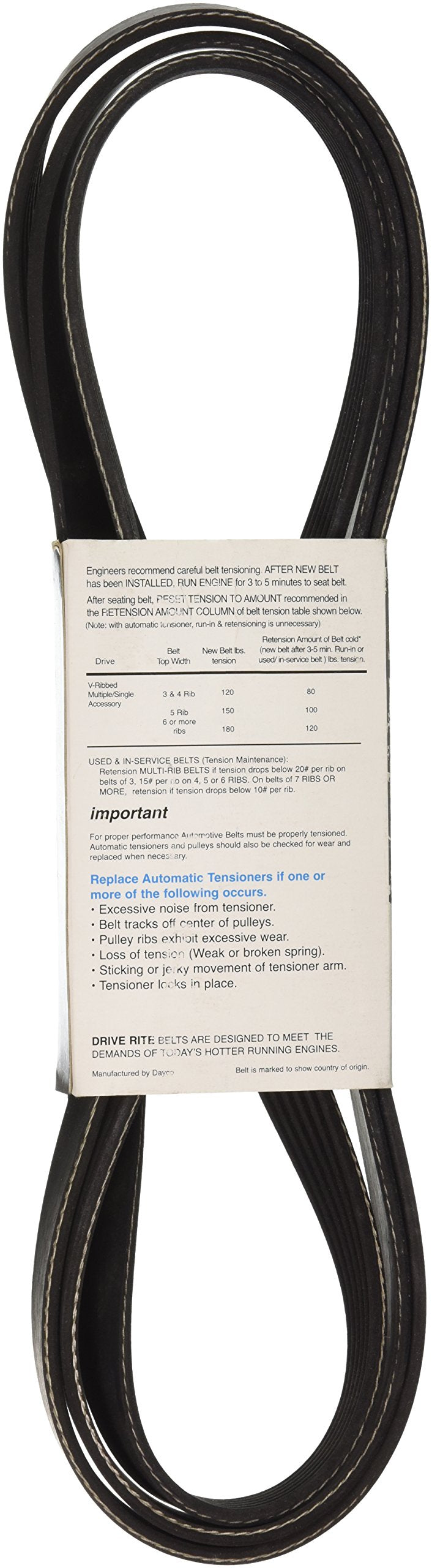 Dayco 5061015DR Drive Rite Serpentine Belt