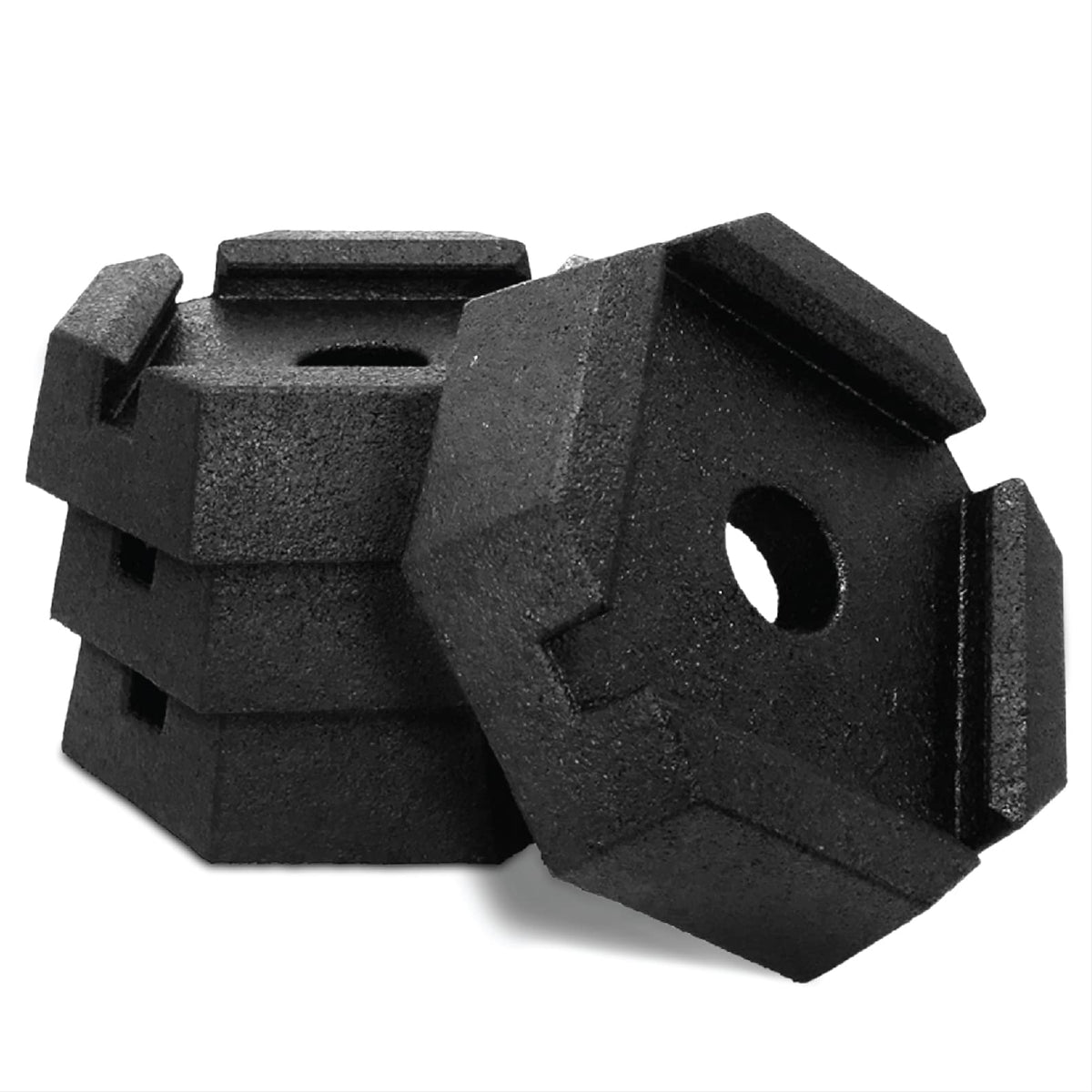 SNAPPAD XTRSQSP4 SnapPad Xtra RV Leveling Pads - Permanent Jack Stabilizers for RVs - 6" Square Leveling Jack Pads for LCI Leveling System - Heavy Duty Replacement for Blocks - Made in The USA (Square 6 4-Pack)