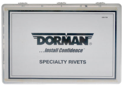 DORMAN 030-728 Dorman 030-728 Body Retainer Tech Tray - Push-in/Screw-in Retainers, 190 Piece Universal Fit