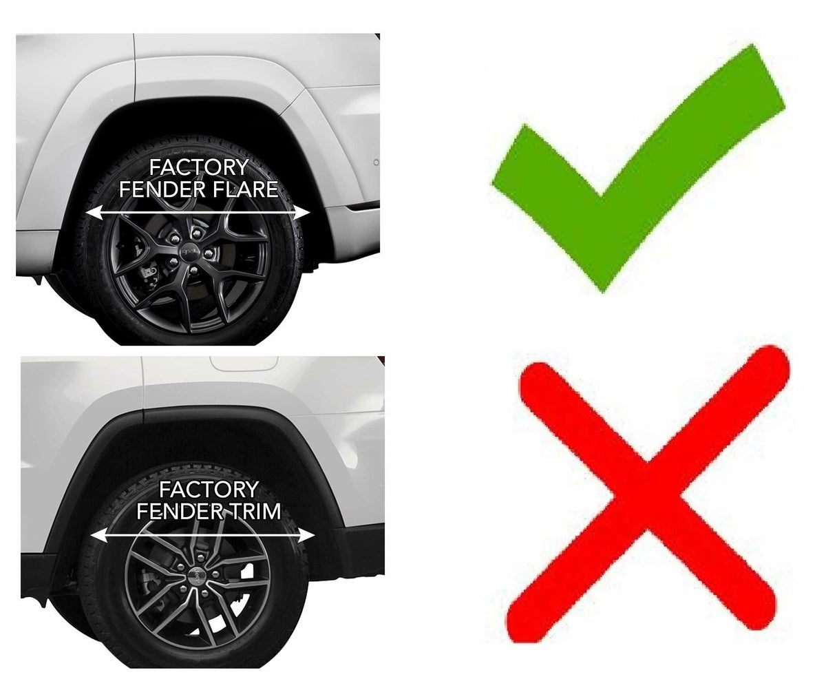 Husky Liners 58111 Husky Liners - Front Mud Guards – 2011-2021 Jeep Grand Cherokee w/OEM Fender Flares, Front Set - Black, 2 Pc – 58111