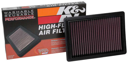 K&N FILTER 33-5091 K&N High-Flow Original Lifetime Engine Air Filter: Washable, 33-5091