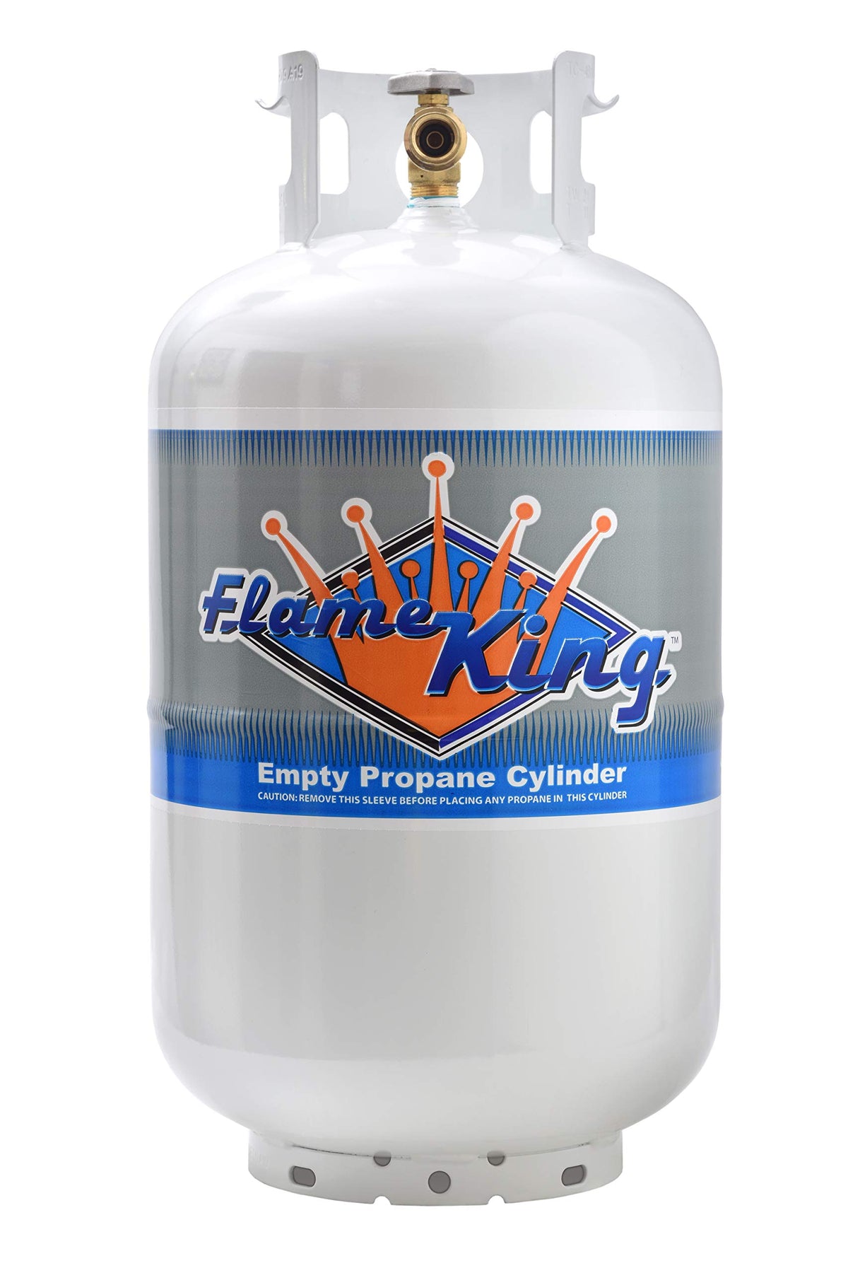FLAME KING YSN301 Flame King YSN-301 30 Pound Steel Propane Tank Cylinder with Type 1 Overflow Protection Device Valve DOT and TC Compliant