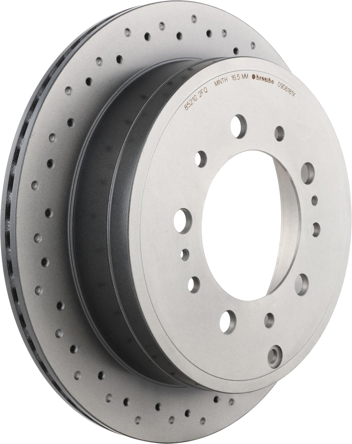 Brembo 09.D618.1X Xtra UV Coated vented drilled Rear Brake Rotor