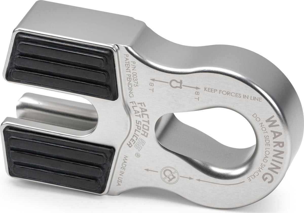 FACTOR 55 00375-05 Factor 55 Flat Splicer Low-Profile Design for Synthetic Rope, Fits Synthetic Rope up to 1/2" - Silver