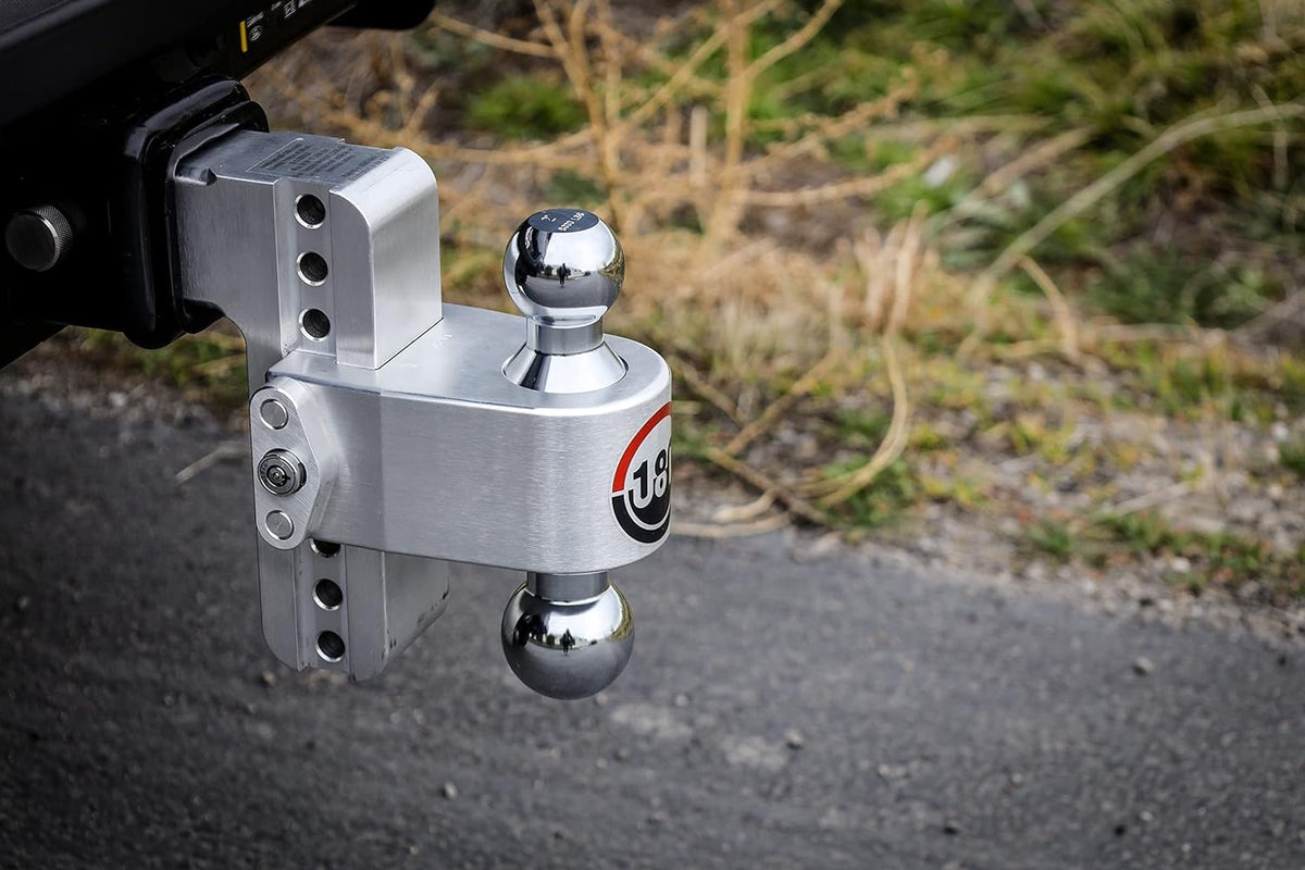 WEIGH SAFE CTB10-2.5 Weigh Safe Trailer Hitch Ball Mount, 10" Drop, 2.5" Receiver, Chrome Balls