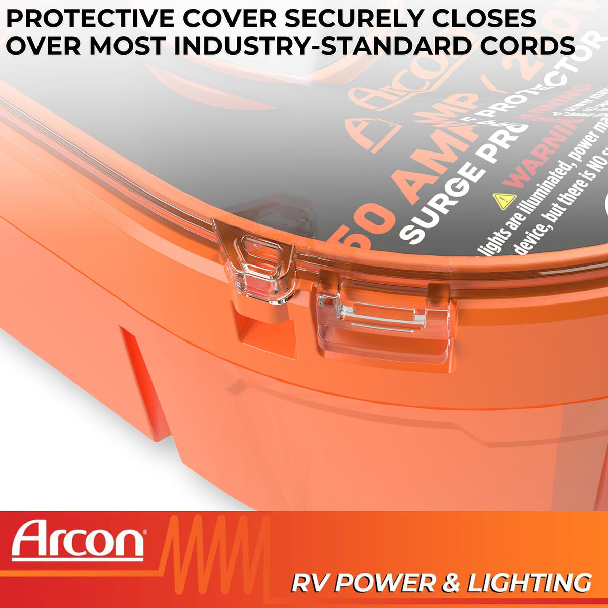 ARCON 19759 Arcon Surge Protector 19759, Portable, 50 Amp, 240 Volt, with Plug Head Handle Grip, 7200 Joules of Power Surge Protection