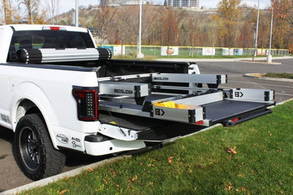Bedslide BSA-BK Bedslide Bedbin Complete 5 Piece Kit Truck Bed Organizer, Storage Attachments, Additional Space for Organization, Silver