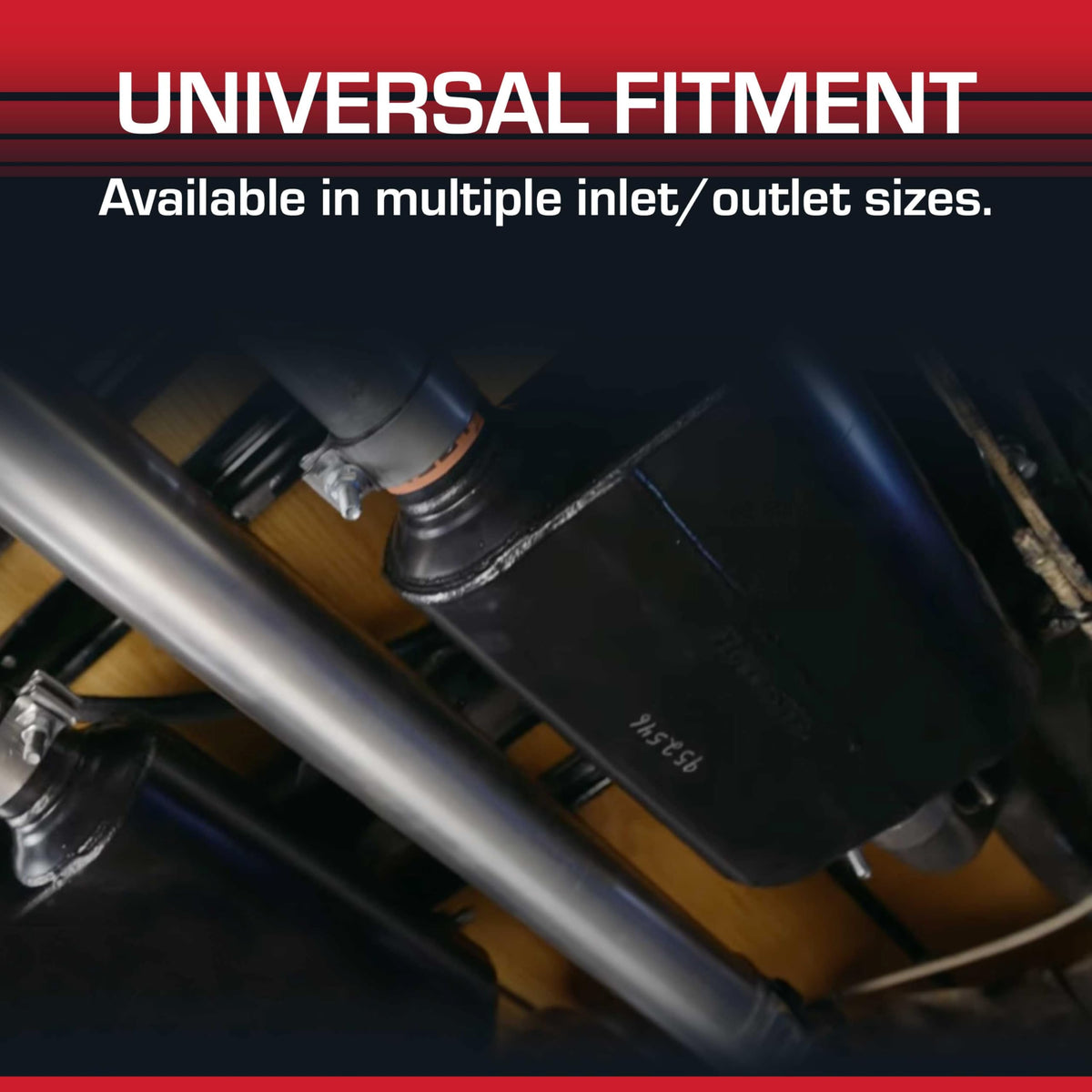 FLOWMASTER 953047 Flowmaster Super 40 Series Chambered Muffler – 3.00" Center In/Offset Out