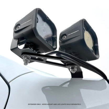 GO RHINO 732400T XE Hood Hinge Cube Light Mounts-Dogbone Bracket -Fits 2x2 or 3x3 LED Light Cubes