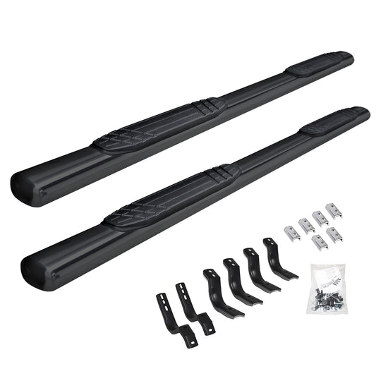 GO RHINO 684036880T RealTruck 4" OE Xtreme Sidesteps & Brackets | Galvanized Steel, Textured Black | 684036880T | Fits 2019-2026 Ford Ranger Crew Cab Pickup