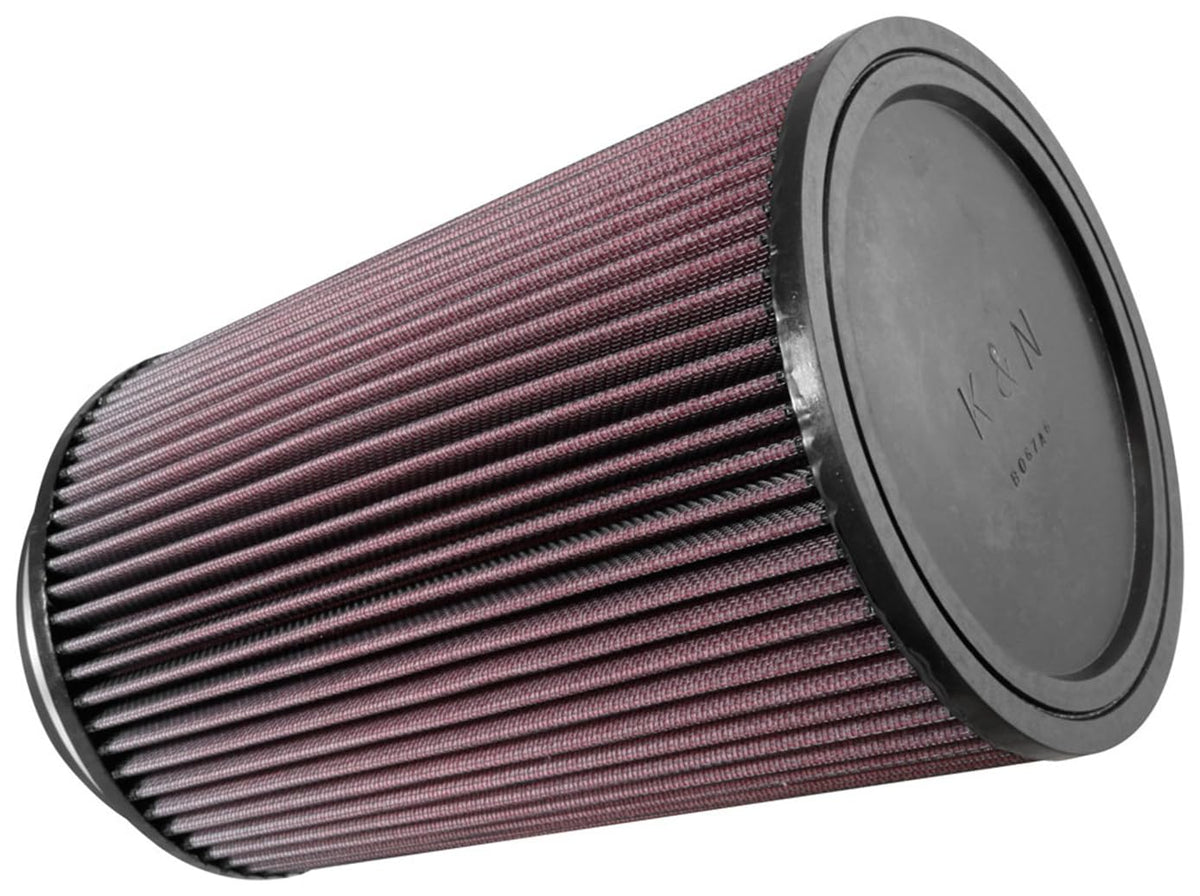 K&N FILTER RU-3220 K&N High-Flow Original Lifetime Universal Clamp-On Air Filter: High Performance, Premium, Washable: Flange Diameter: 5 In, Filter Height: 10 In, Flange Length: 1 In, Shape: Round, RU-3220