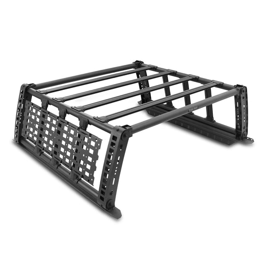 GO RHINO 5910050T Go Rhino Overland Xtreme Rack | Steel and Aluminum, Textured Black | 5910050T | Fits 2016 - 2025 Toyota Tacoma; 15-22 Chevrolet Colorado/GMC Canyon; 19-25 Ford Ranger; 05-21 Nissan Frontier