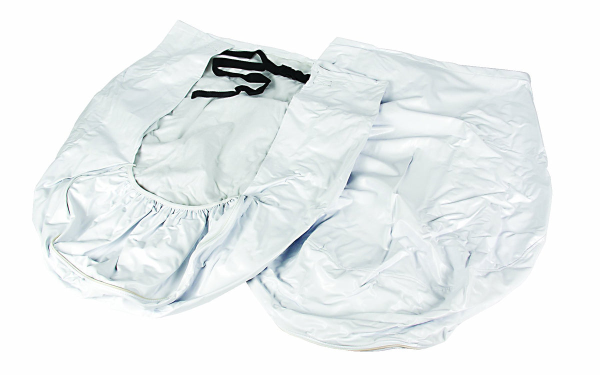 CAMCO 45326 Camco 45326 Vinyl Wheel & Tire Protector, 2 Pack (40 inches-42 inches, White)
