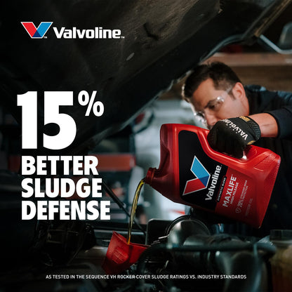 VALVOLINE 797976 Valvoline MaxLife High Mileage 10W-30 Synthetic Blend Motor Oil 1 Quart, Pack of 6