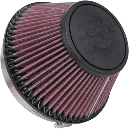 K&N FILTER RU-4600 K&N High-Flow Original Lifetime Universal Clamp-On Air Filter: High Performance, Premium, Washable: Flange Diameter: 6 In, Filter Height: 4 In, Flange Length: 1 In, Shape: Round Tapered, RU-4600