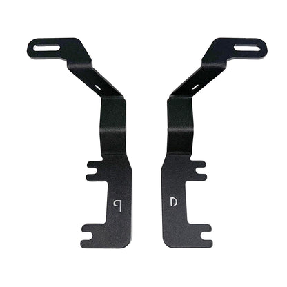 GO RHINO 732250T Go Rhino XE Hood Hinge Cube Light Mount | Mild Steel, Textured Black | 732250T | Fits 2023-2024 Chevrolet Colorado, Crew Cab