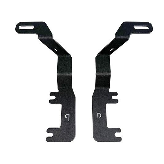 GO RHINO 732250T Go Rhino XE Hood Hinge Cube Light Mount | Mild Steel, Textured Black | 732250T | Fits 2023-2024 Chevrolet Colorado, Crew Cab