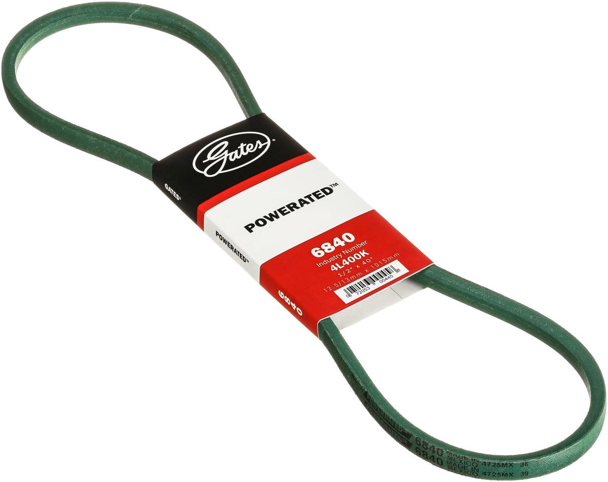 Gates 6840 PoweRated FHP Medium Horse-Power V-Belt, Black