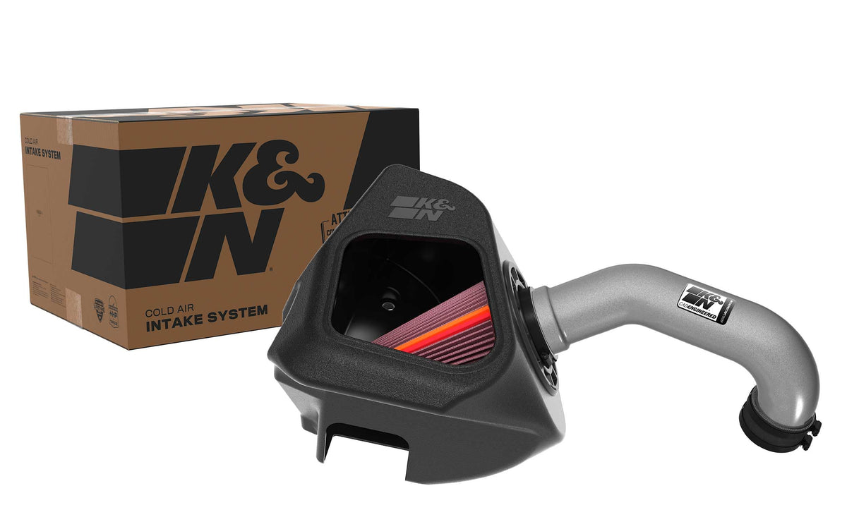 K&N FILTER 70-1578 K&N NextGen Aluminum Cold Air Intake System: High-Flow Cotton Filter: Compatible with 2019-2026 DODGE/RAM 1500; 70-1578