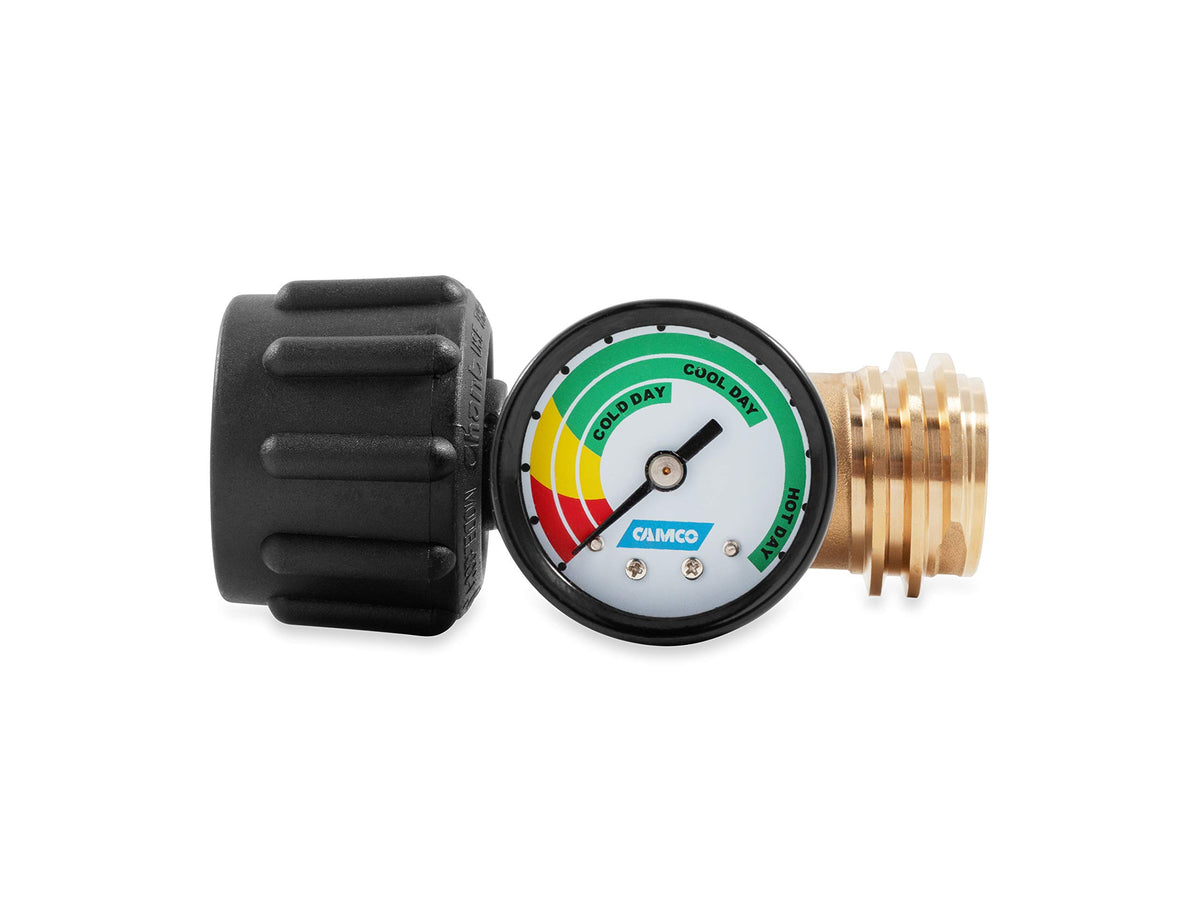 CAMCO 59023 Camco RV Propane Gauge and Leak Detector | Features Type 1 Connection for RVing, Boating, Gas Grills and More (59023)