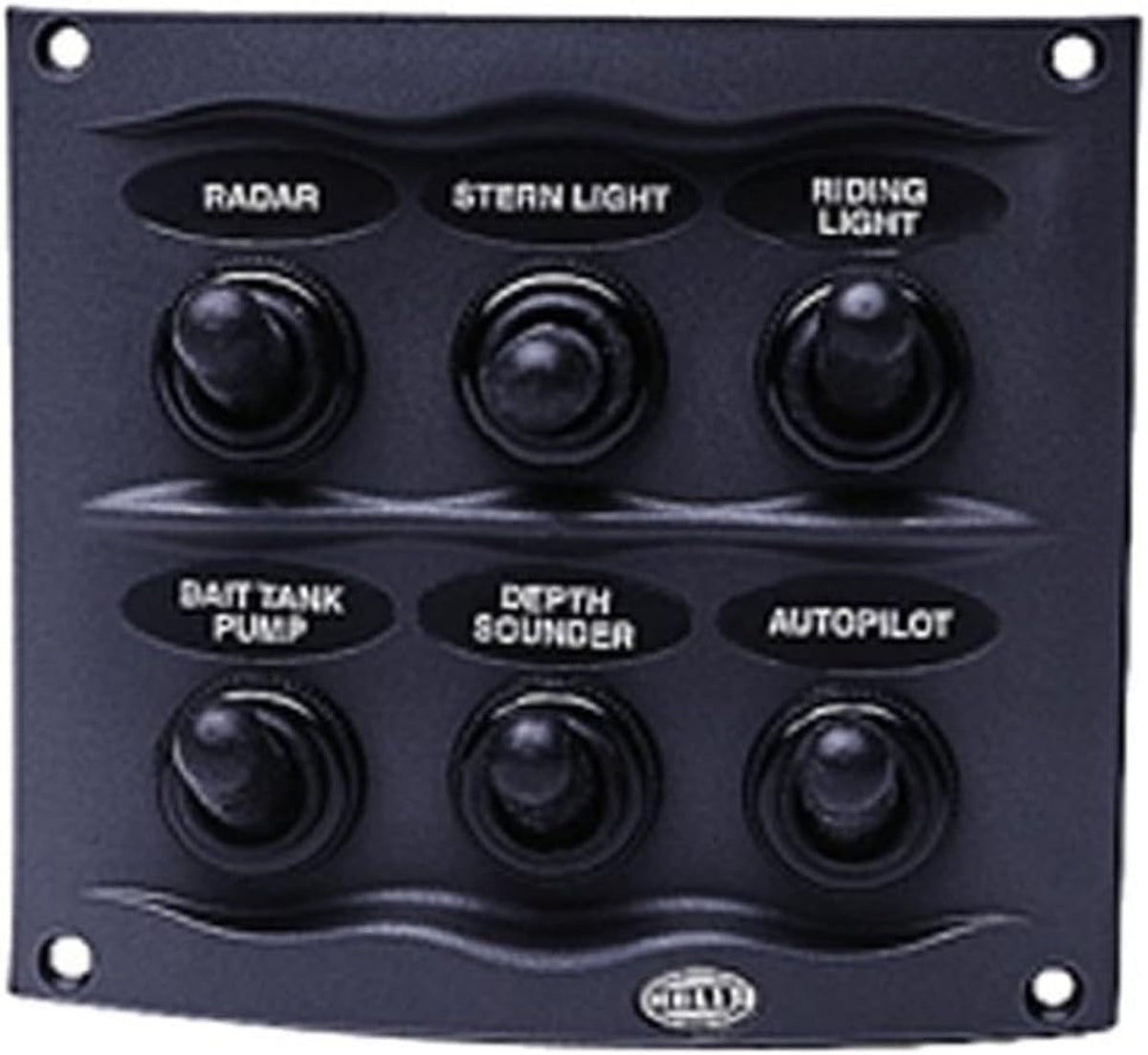 Hella H73070041 Gray 2-Row 6-Way Compact Switch Panel, Multi