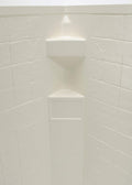 Lippert Replacement 34"x 34"x 68" Slate Parchment Neo Angle Shower Wall Surround for RVs, Manufactured Homes, Travel Trailers, 5th Wheels, and Motorhomes - 306203