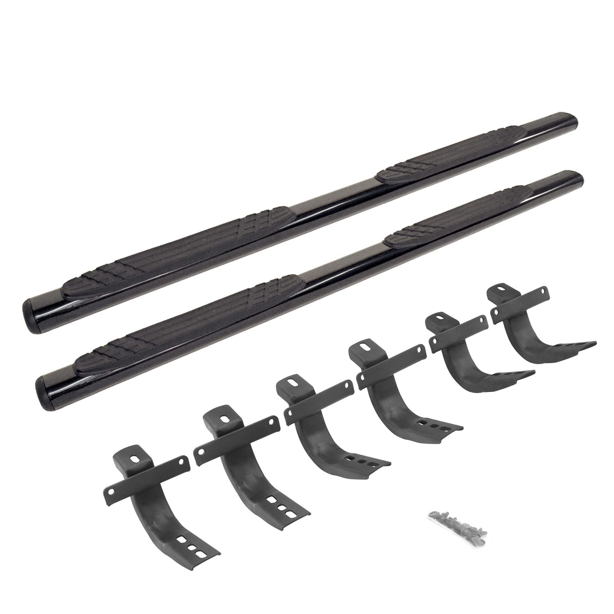 GO RHINO 684412971T RealTruck 4" OE Xtreme Sidesteps & Brackets | Galvanized Steel, Textured Black | 684412971T | Fits 2021-2026 Ford Bronco 4-Door (Excludes Bronco Sport)