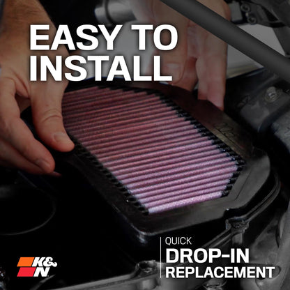 K&N FILTER CM-9910 K&N Engine Air Filter: High Performance, Powersport Air Filter, CM-9910