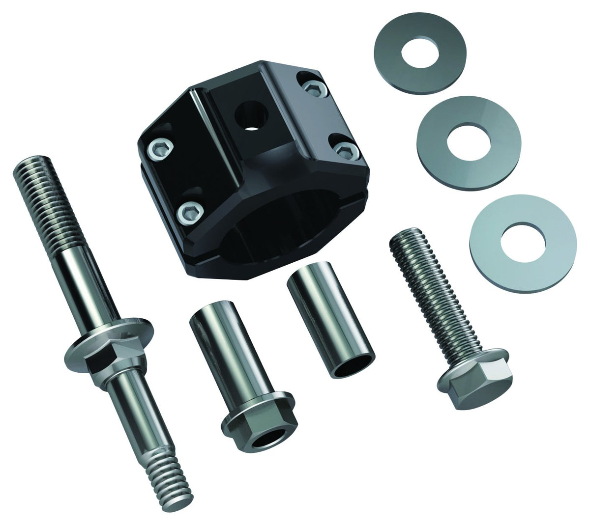 TERAFLEX 1123160 TeraFlex 1123160 Steering Stabilizer Relocation Bracket Kit (JK (for HD 42mm Tie Rod))
