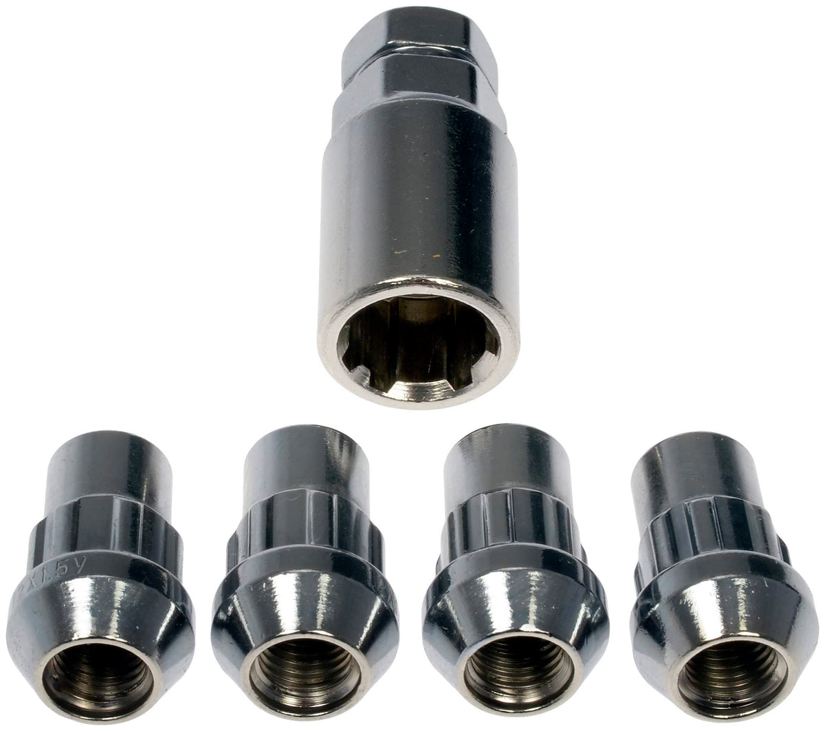 Dorman 712-328 WHEEL NUT LOCK CHROME ACORN SET M12-1.50