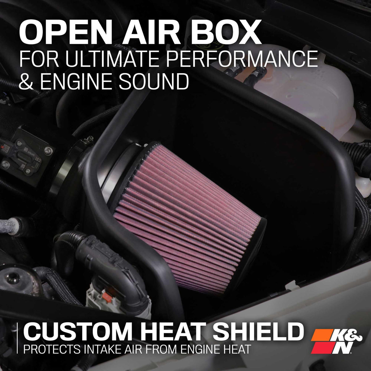 K&N FILTER 57-3013-2 K&N Cold Air Intake System: High-Flow Air Filter, Increase Performance & Towing: Compatible with 1996-2000 (C2500 & SELECT MODELS), 57-3013-2