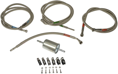 Dorman 819-820 Front Flexible Stainless Steel Braided Fuel Line