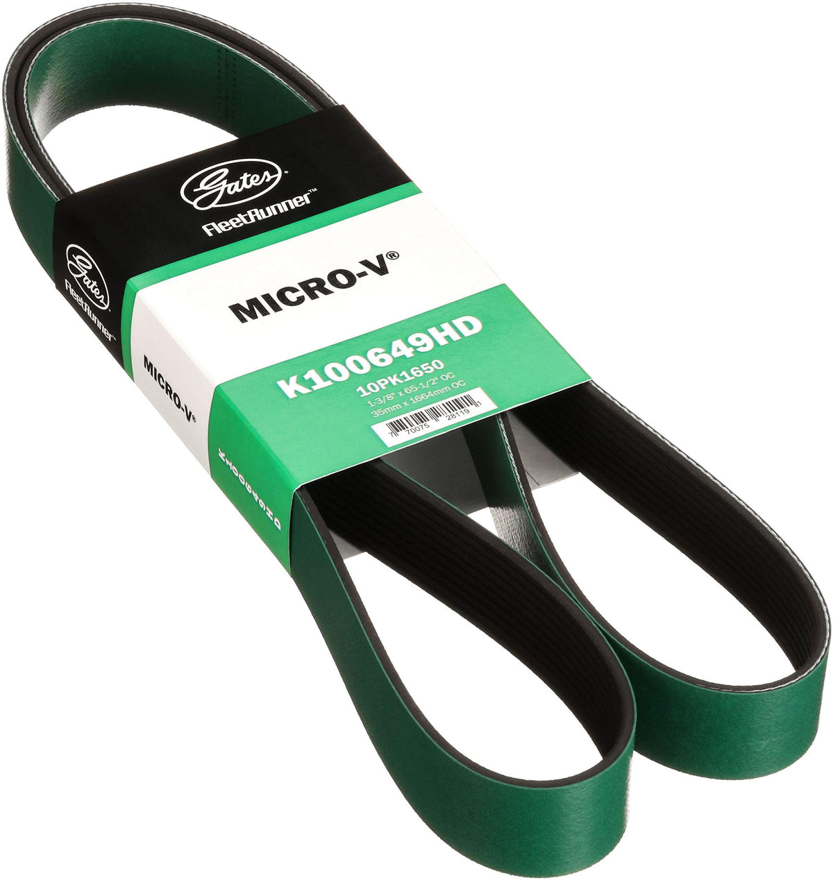 Gates K100649HD FleetRunner Heavy-Duty Micro-V Serpentine Drive