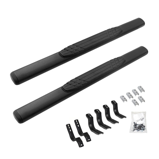 GO RHINO 684412952T RealTruck 4" OE Xtreme Sidesteps & Brackets | Galvanized Steel, Textured Black | 684412952T | Fits 2021-2026 Ford Bronco 2-Door (Excludes Bronco Sport)