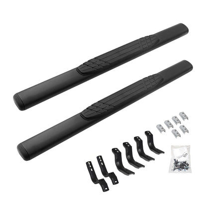 GO RHINO 684404552T Go Rhino 4" OE Xtreme Sidesteps & Brackets | Galvanized Steel, Textured Black | 684404552T | Fits 2007-2019 Chevrolet Silverado & GMC Sierra 1500, 2500HD, 3500HD Standard Cab (See Description)