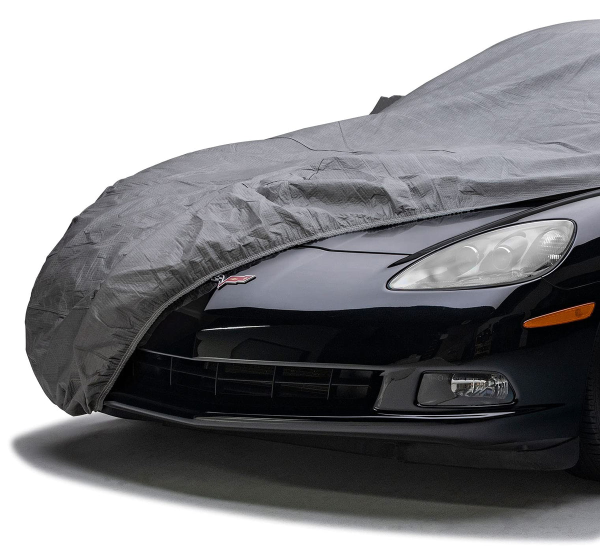 COVERCRAFT C18466IC Covercraft Custom 5-Layer Indoor Car Cover | C18466IC | Compatible with: 2020-2022 Chevrolet Corvette Stingray with Low Spoiler | Gray