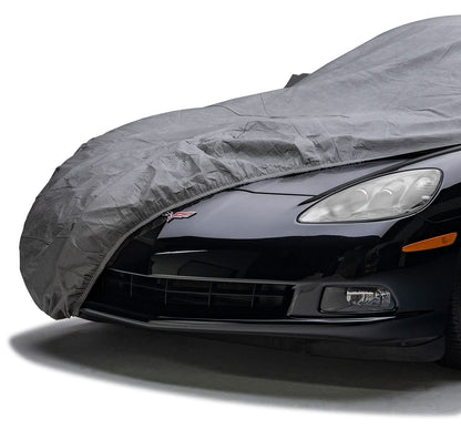 COVERCRAFT C18466IC Covercraft Custom 5-Layer Indoor Car Cover | C18466IC | Compatible with: 2020-2022 Chevrolet Corvette Stingray with Low Spoiler | Gray