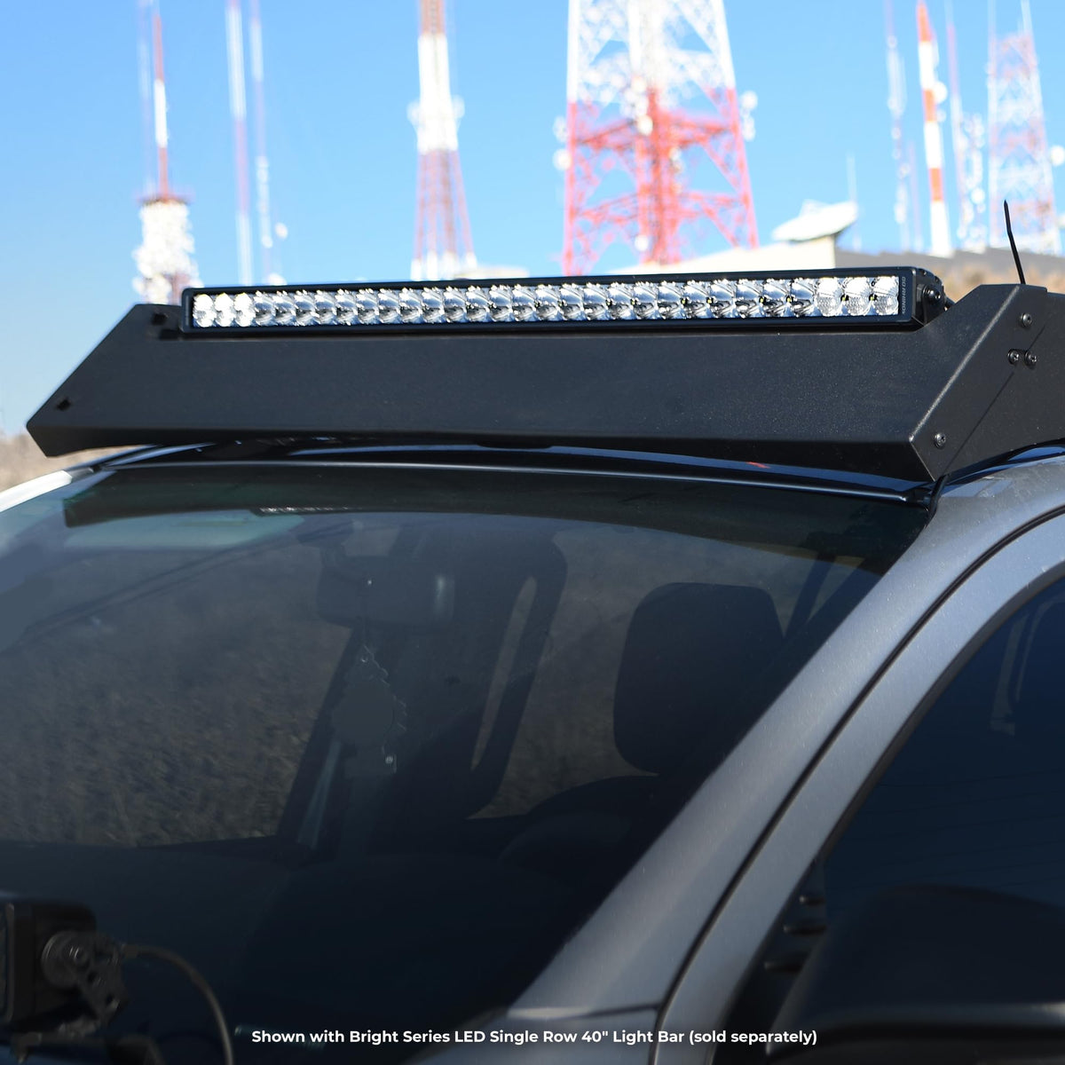 GO RHINO 750723913CSS Go Rhino Xplor Lighting: Bright Series 39.5" Single Row LED Light Bar | Side & Track Mount, Aluminum, Black | 750723913CSS