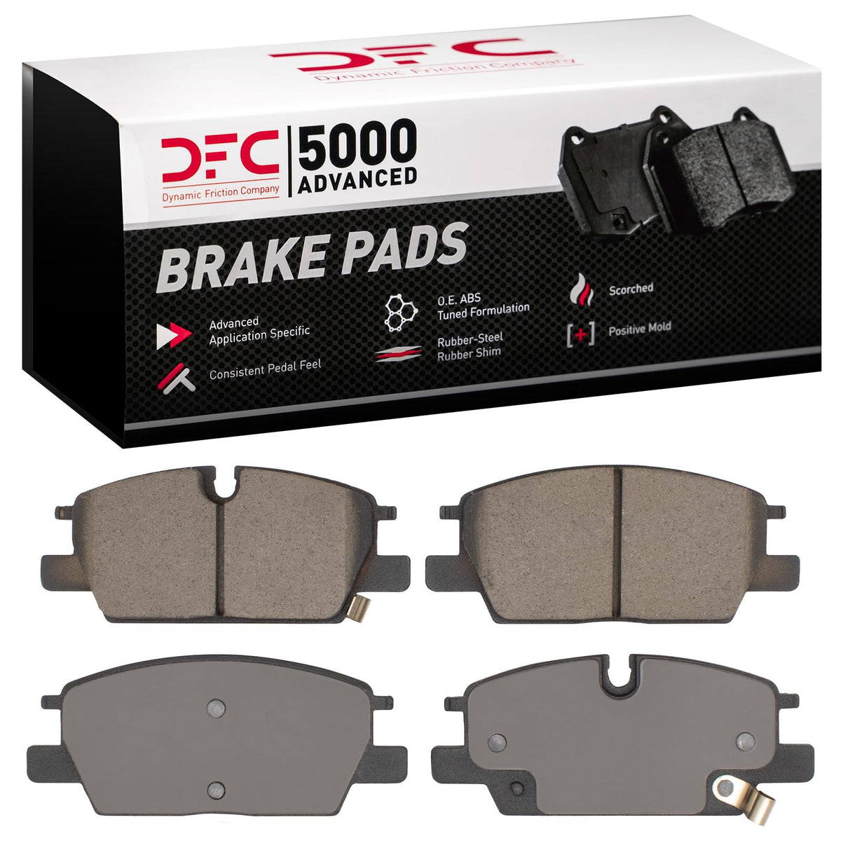 Dynamic Friction 1551-2345-00 DFC Front 5000 Advanced Brake Pads