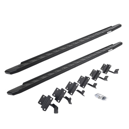 GO RHINO 69615087T Go Rhino RB30 Running Boards & Brackets | Galvanized Steel, Protective Bedliner Coating | 69615087T | Fits 2004-2014 Ford F-150 Super Crew Pickup