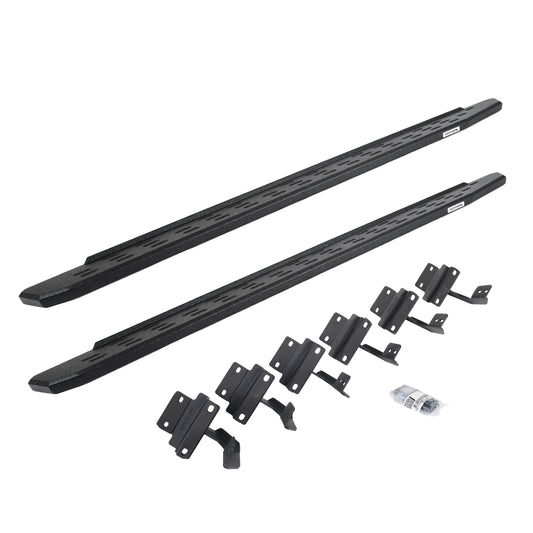 GO RHINO 69615087T Go Rhino RB30 Running Boards & Brackets | Galvanized Steel, Protective Bedliner Coating | 69615087T | Fits 2004-2014 Ford F-150 Super Crew Pickup