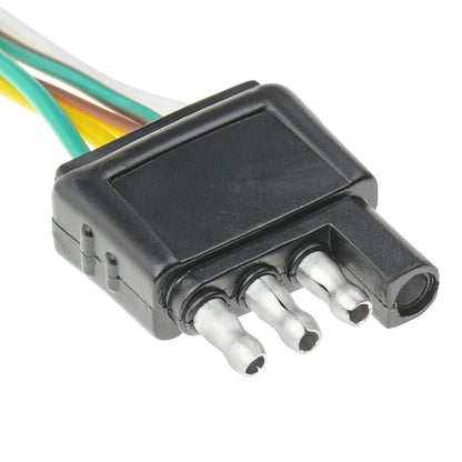 T-H MARINE BE-CO-52809-DP T-H Marine 4-Way 25 ft Trailer Wiring Harness – 25' Wishbone Harness with Vehicle & Trailer Connectors, Color-Coded Wires & Clips for Boat Trailer Brake Turn Tail Lights