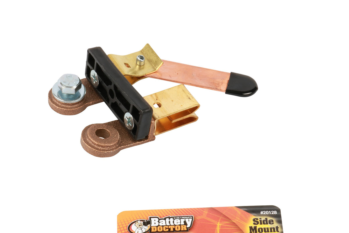 WIRTHCO 20128 WirthCo Battery Doctor 20128 Side Terminal Battery Adapter, Negative Terminal Mount, 3/8-18 Bolt for Standard Eyelet Cable Connector