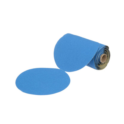3M 36202 3M Stikit Blue Abrasive Disc Roll, 321U, 36202, 6 in, 80+ Grade, No Hole