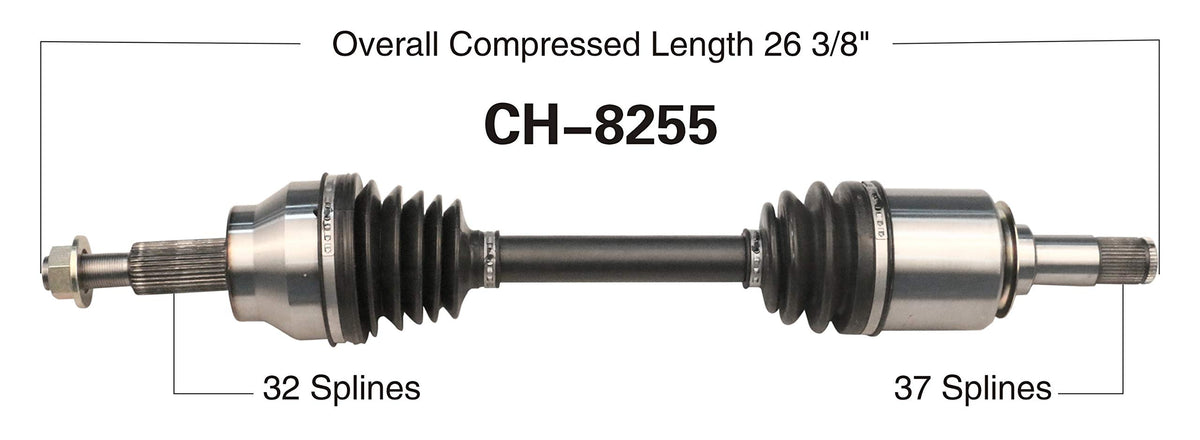 TRAKMOTIVE CH-8255 Trakmotive CH-8255 NEW CV AXLE