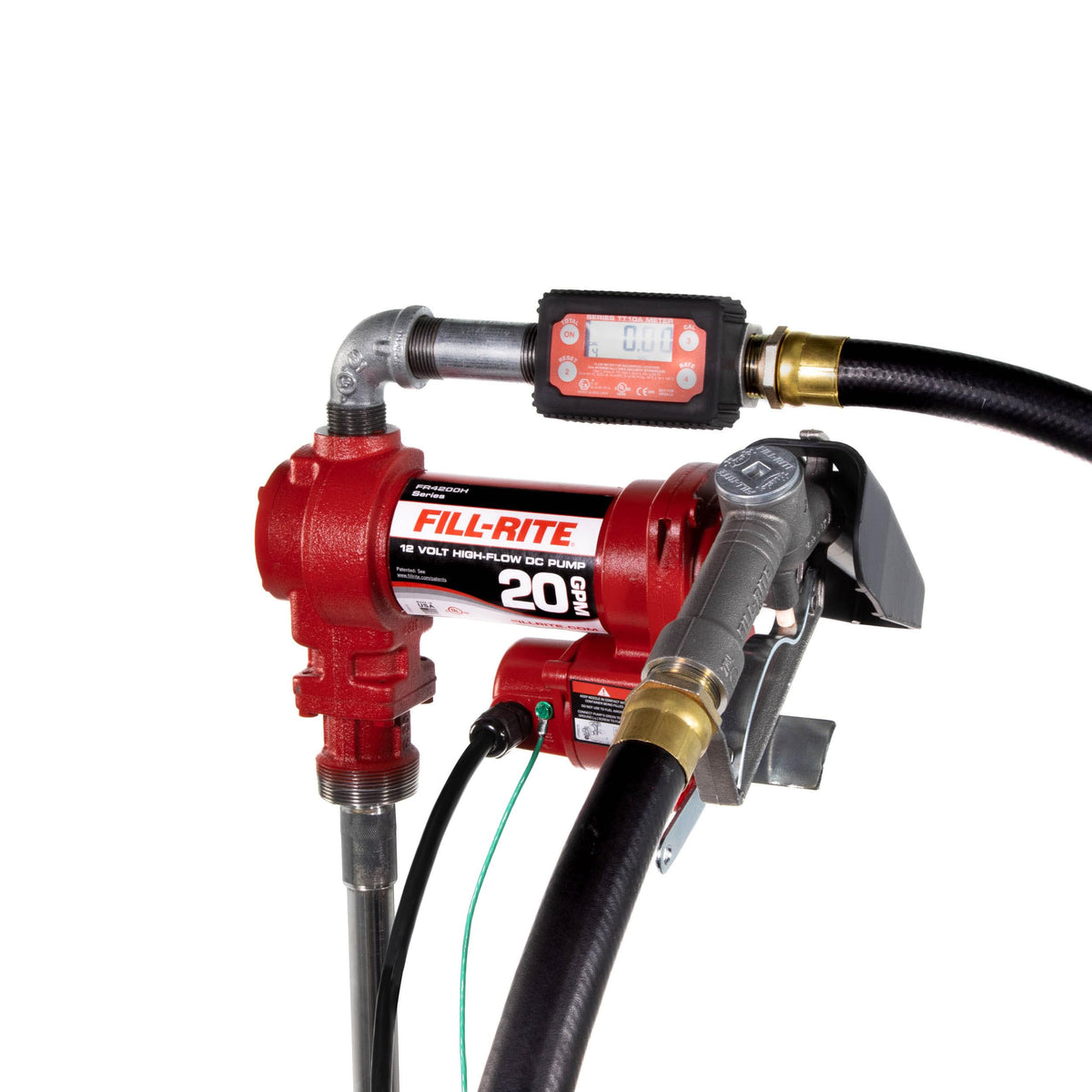 FILL RITE FR4219H Fill-Rite FR4219H 12V 20 GPM Fuel Transfer Pump with Standard Digital Meter Package | Gasoline, Diesel, Kerosene, Ethanol & Methanol Blends & Biodiesel