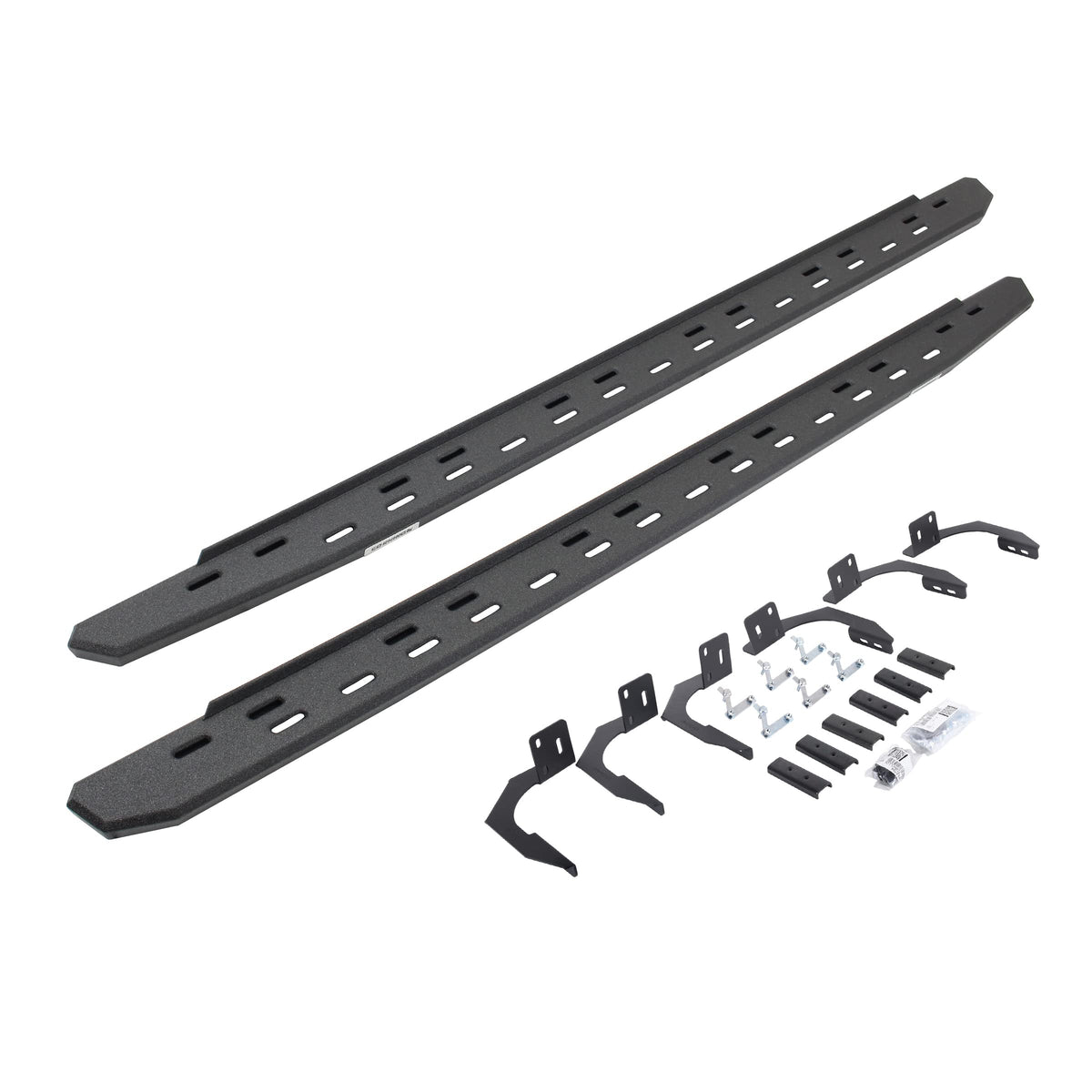 GO RHINO 69610687ST Go Rhino RB30 Slim Running Boards & Brackets | Galvanized Steel, Protective Bedliner Coating | 69610687ST | Fits 2010-2024 Dodge RAM 2500/3500 Crew Cab & 2009-2014 Dodge RAM 1500 Crew Cab