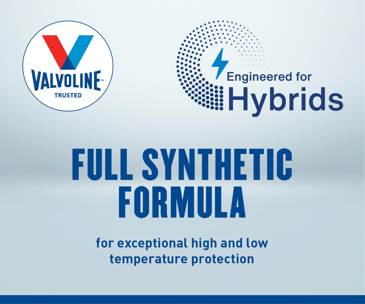 VALVOLINE 898664 Valvoline Hybrid Vehicle 0W-20 Full Synthetic Motor Oil 5 Quart