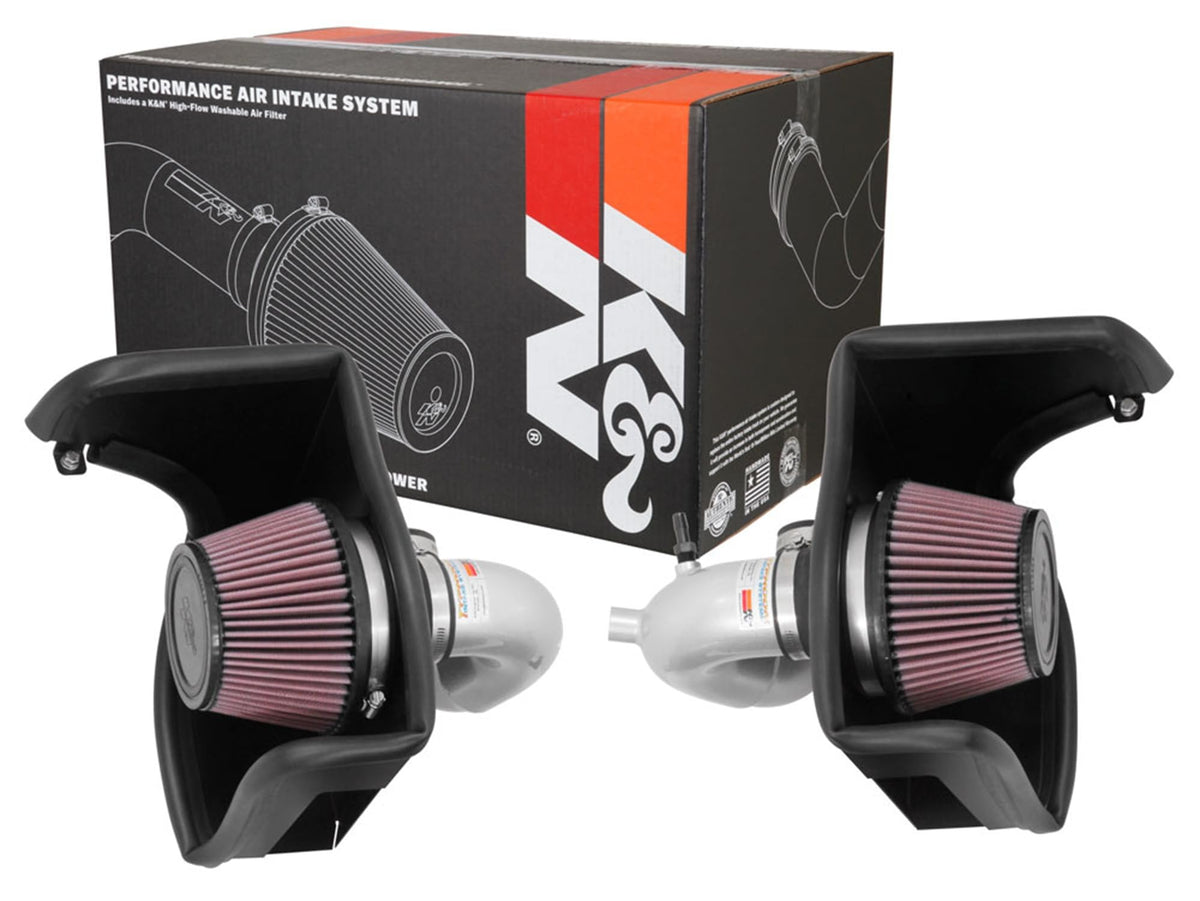 K&N FILTER 69-5318TS K&N Cold Air Intake System: High-Flow Air Filter, Increase Performance & Acceleration: Compatible with 2018-2025 Genesis/Kia G70, Stinger, 69-5318TS