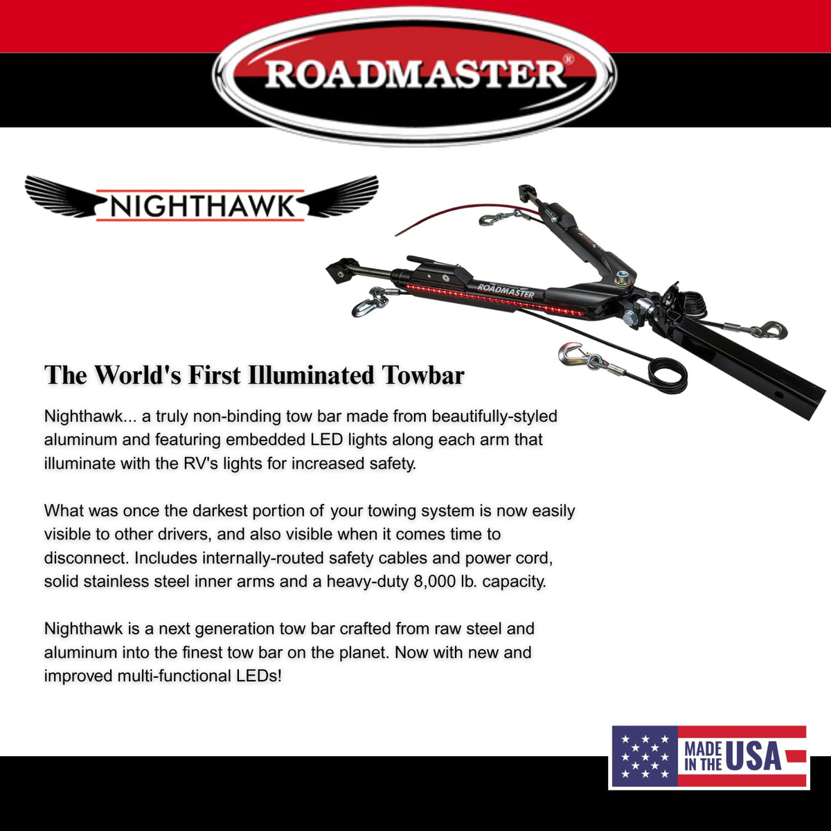 ROADMASTER 676 Roadmaster 676 Nighthawk Tow Bar